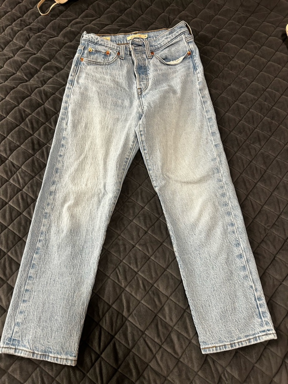 Levi's Light Blue Wedgie Straight Ankle Jeans